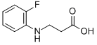 N-(2-フルオロフェニル)-3-アミノプロピオン酸 化学構造式