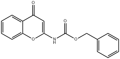 Carbamic acid, (4-oxo-4H-1-benzopyran-2-yl)-, phenylmethyl ester (9CI) Struktur