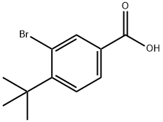 3-溴-4-叔丁基苯甲酸,38473-89-1,结构式