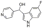α-(4-ピリジニル)-5-フルオロ-1H-インドール-3-メタノール 化学構造式