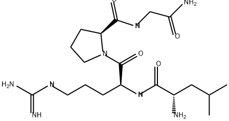 leucyl-arginyl-prolyl-glycinamide Structure