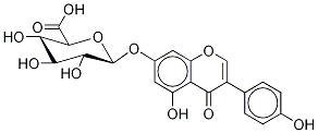Genistein 7-β-D-Glucuronide Structure