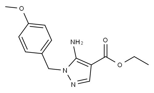ethyl 5-amino-1-(4-methoxybenzyl)-1H-pyrazole-4-carboxylate Structure
