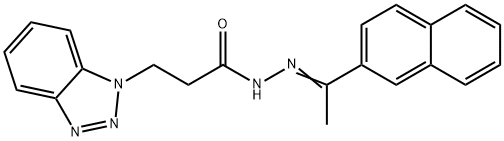 3-(1H-1,2,3-benzotriazol-1-yl)-N'-[1-(2-naphthyl)ethylidene]propanohydrazide|