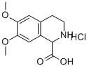 6,7-二甲氧基-1,2,3,4-四氢异喹啉-1-羧酸盐酸盐 结构式