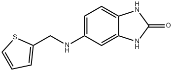 5-[(THIOPHEN-2-YLMETHYL)-AMINO]-1,3-DIHYDRO-BENZOIMIDAZOL-2-ONE Struktur