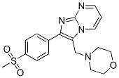 2-(p-Methylsulfonylphenyl)-3-(morpholinomethyl)imidazo[1,2-a]pyrimidine Structure