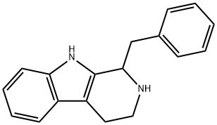 1-Benzyl-1,2,3,4-tetrahydro-9H-pyrido[3,4-b]indole 结构式