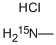 甲胺-15N盐酸盐, 3852-22-0, 结构式