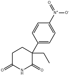 3-乙基-3-(4-硝基苯基)-2,6-哌啶二酮,38527-73-0,结构式