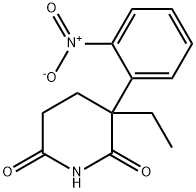 2-Ethyl-2-(o-nitrophenyl)glutarimide Structure