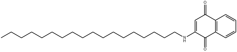 2-OCTADECYLAMINO-1,4-NAPHTHOQUINONE Structure