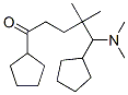 1,5-Dicyclopentyl-4,4-dimethyl-5-(dimethylamino)-1-pentanone Struktur
