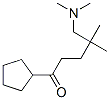1-Cyclopentyl-4,4-dimethyl-5-(dimethylamino)-1-pentanone 结构式