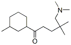 4,4-Dimethyl-5-(dimethylamino)-1-(3-methylcyclohexyl)-1-pentanone Struktur