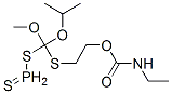 Ethylcarbamic acid 2-[methoxy(1-methylethoxy)thiophosphinoylthiomethylthio]ethyl ester Struktur