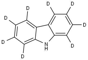 Carbazole-d8 Struktur