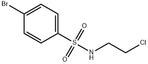 4-ブロモ-N-(2-クロロエチル)ベンゼンスルホンアミド 化学構造式