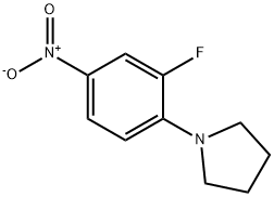 1-(2-Fluoro-4-nitrophenyl)pyrrolidine Struktur