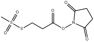 N-Succinimidyloxycarbonylethyl Methanethiosulfonate Structure