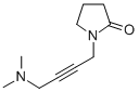 1-(4-DIMETHYLAMINO-BUT-2-YNYL)-PYRROLIDIN-2-ONE 结构式
