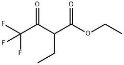 2-エチル-4,4,4-トリフルオロ-3-オキソ酪酸エチル 化学構造式