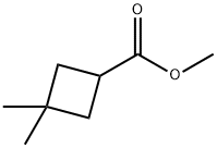 Cyclobutanecarboxylic acid, 3,3-diMethyl-, Methyl ester Struktur