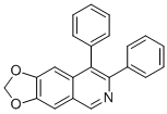 7,8-ジフェニル-1,3-ジオキソロ[4,5-g]イソキノリン 化学構造式