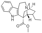 (2α,5β,6α,18β)-Ibogamine-18-carboxylic acid methyl ester Struktur