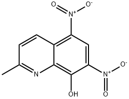 8-Hydroxy-2-methyl-5,7-dinitroquinoline Struktur