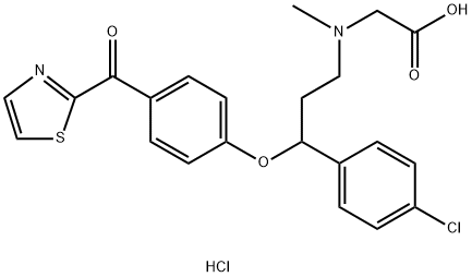 CP-802079 Hydrochloride Hydrate 化学構造式