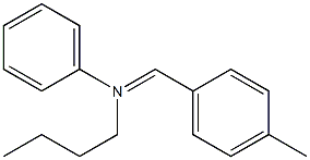P-METHYLBENZYLIDENE-P-BUTYLANILINE Struktur