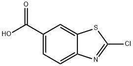 2-CHLORO-1,3-BENZOTHIAZOLE-6-CARBOXYLIC ACID Struktur