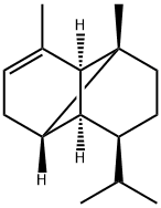 1,3-ジメチル-8-(1-メチルエチル)トリシクロ[4.4.0.02,7]デカ-3-エン 化学構造式