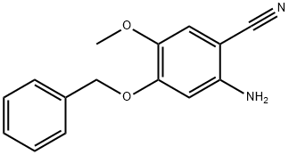 2-氨基-4-(苄氧基)-5-甲氧基苯甲腈,385785-02-4,结构式