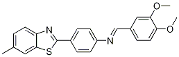 BenzenaMine, N-[(3,4-diMethoxyphenyl)Methylene]-4-(6-Methyl-2-benzothiazolyl)- Struktur