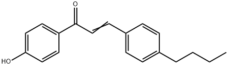 4-丁基-4'-羟基查耳酮 结构式