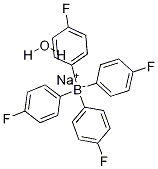 四(4-氟苯基)硼酸钠水合物, 385812-51-1, 结构式