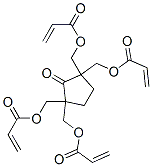 (2-oxocyclopentane-1,3-diylidene)tetrakismethylene tetraacrylate Structure