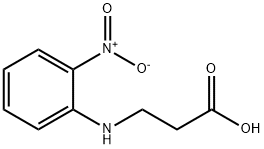 3-[(2-硝基苯基)氨基]丙酸,38584-58-6,结构式