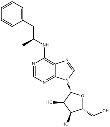 S(+)-N6-(2-PHENYLISOPROPYL)ADENOSINE (S( +)-PIA) Structure