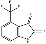 4-トリフルオロメチル-1H-インドール-2,3-ジオン 化学構造式