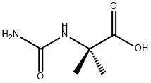N-氨基甲酰-Α-氨基-异丁酸, 38605-63-9, 结构式