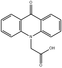 9-Oxo-10(9H)-acridineacetic acid Struktur