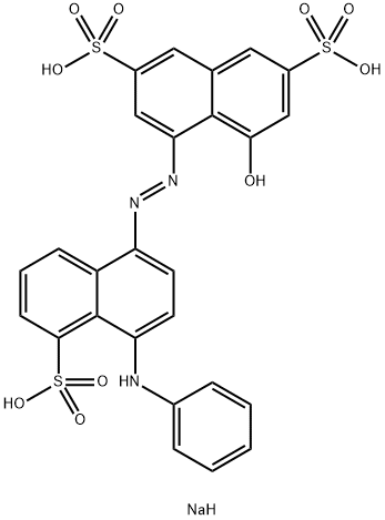 酸性藏蓝R, 3861-73-2, 结构式