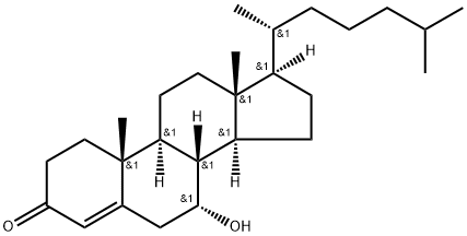 (7R,8S,9S,10R,13R,14S,17R)-7-hydroxy-10,13-dimethyl-17-[(2R)-6-methylheptan-2-yl]-1,2,6,7,8,9,11,12,14,15,16,17-dodecahydrocyclopenta[a]phenanthren-3-one|7-羟基-4-胆甾烯-3-酮