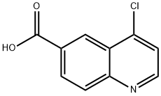 4-chloroquinoline-6-carboxylic acid Struktur