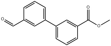 3'-ホルミル-[1,1'-ビフェニル]-3-カルボン酸メチル 化学構造式