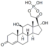 11beta,17,21-trihydroxypregn-4-ene-3,20-dione 21-(dihydrogen phosphate) Structure