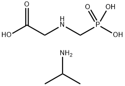 N-(Phosphonomethyl)glycine 2-propylamine (1:1) Struktur